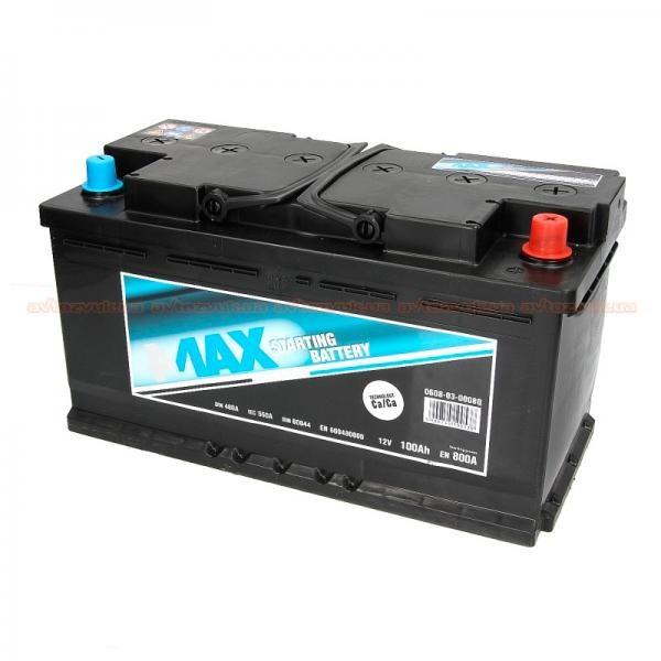 4max 0608-03-0008Q Battery 4max Ecoline 12V 100AH 800A(EN) R+ 0608030008Q