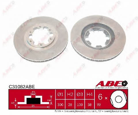 ABE C31082ABE Front brake disc ventilated C31082ABE