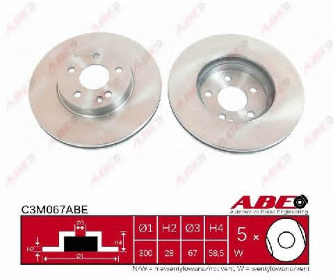ABE Front vented brake disc – price 113 PLN