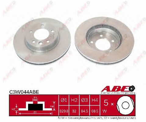 ABE C3W044ABE Front brake disc ventilated C3W044ABE