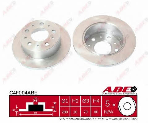 Rear solid brake disc ABE C4F004ABE