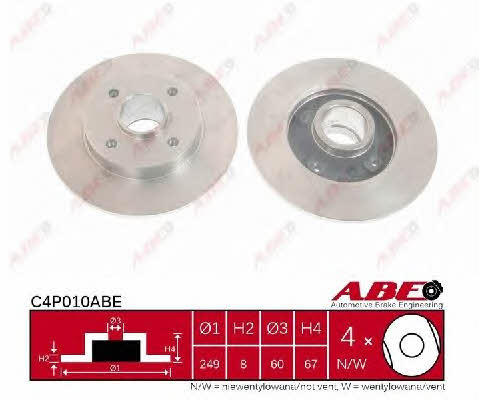 Rear solid brake disc ABE C4P010ABE