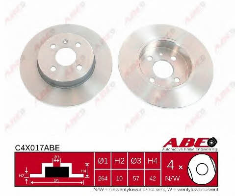 ABE Rear solid brake disc – price 64 PLN