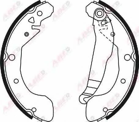 Brake shoe set ABE C00009ABE