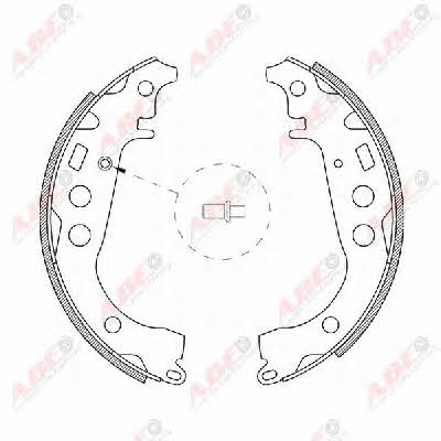 Brake shoe set ABE C02059ABE