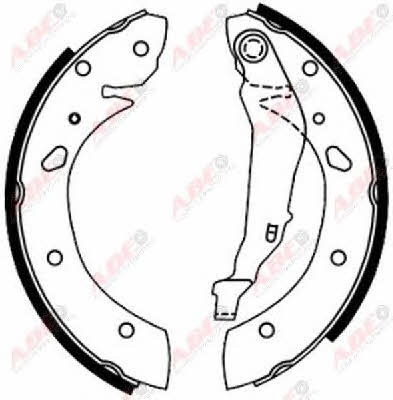 ABE Brake shoe set – price 74 PLN