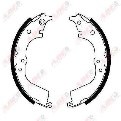 Brake shoe set ABE C02072ABE