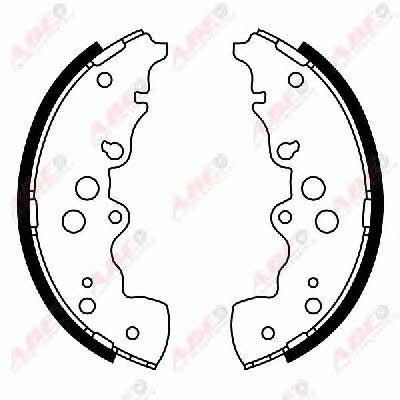 Brake shoe set ABE C08023ABE