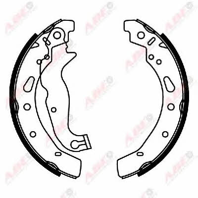 Brake shoe set ABE C0G055ABE