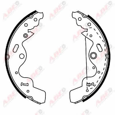 Brake shoe set Land Rover: C0I002ABE ABE Brake shoe set
