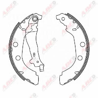 Brake shoe set ABE C0P027ABE