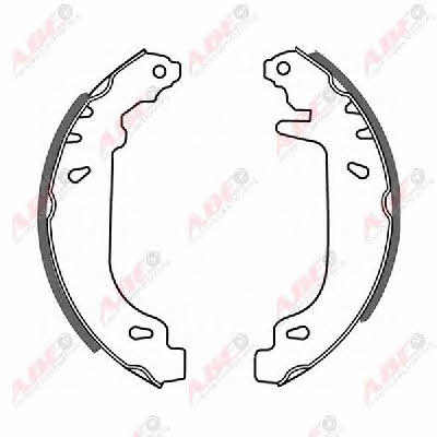 Brake shoe set ABE C0R004ABE