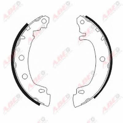 Brake shoe set ABE C0R012ABE