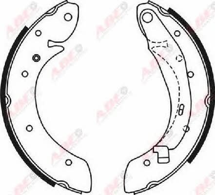 Brake shoe set ABE C0R030ABE