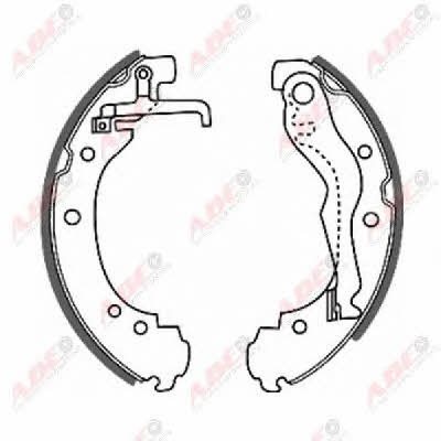 Brake shoe set ABE C0W011ABE