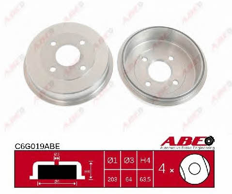 ABE C6G019ABE Rear brake drum C6G019ABE