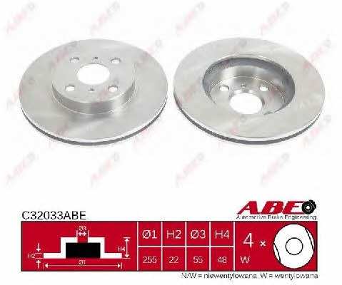ABE Front vented brake disc – price 69 PLN
