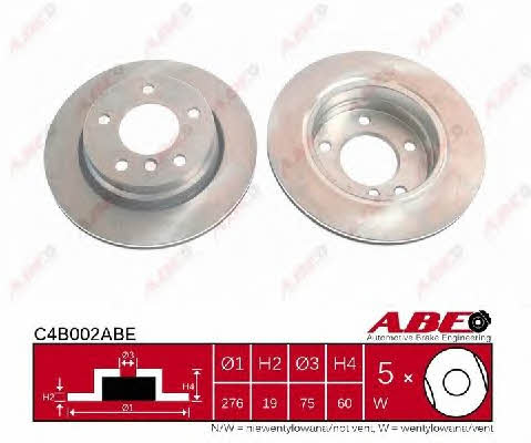 ABE Rear vented brake disc – price 87 PLN