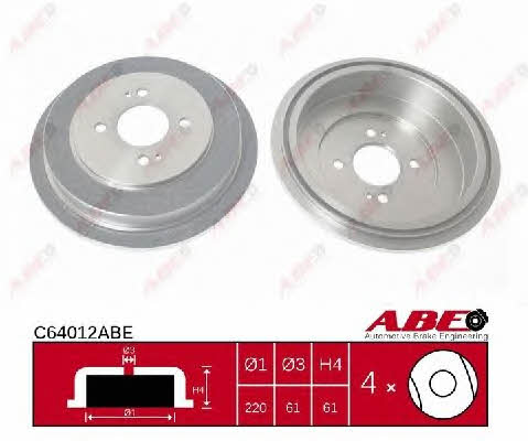 Rear brake drum ABE C64012ABE