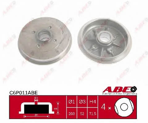 ABE C6P011ABE Rear brake drum C6P011ABE