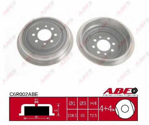 Rear brake drum ABE C6R002ABE