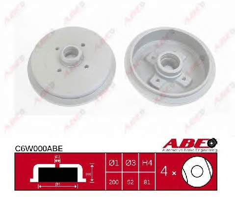 ABE C6W000ABE Rear brake drum C6W000ABE