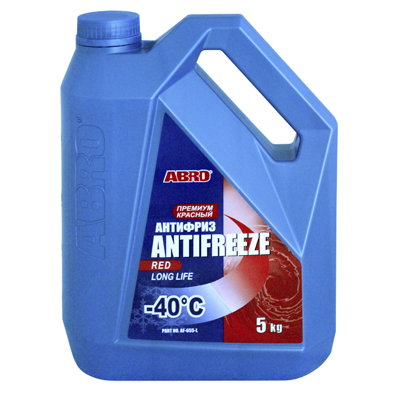 Abro AF655L Antifreeze Abro G12 red, ready to use -40, 5L AF655L