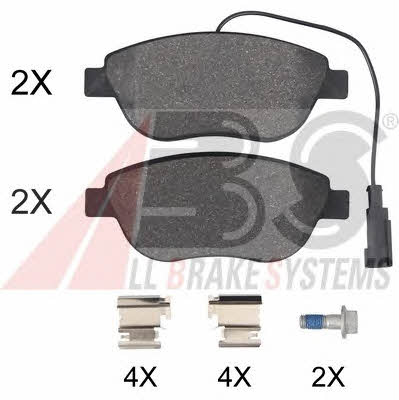 ABS 37871 OE Brake Pad Set, disc brake 37871OE