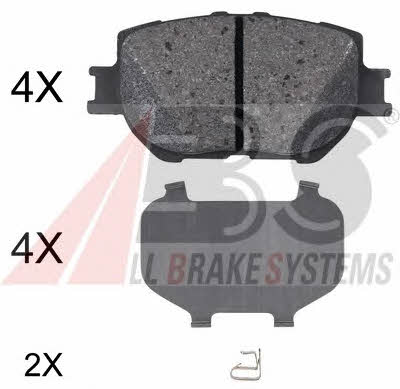ABS 35061 Brake Pad Set, disc brake 35061