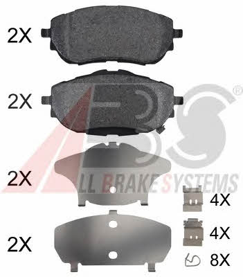 ABS 35025 OE Brake Pad Set, disc brake 35025OE