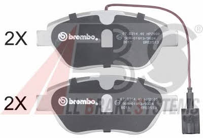 ABS 37282S Brake Pad Set, disc brake 37282S