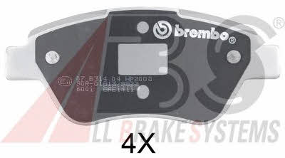 ABS 37280S Brake Pad Set, disc brake 37280S