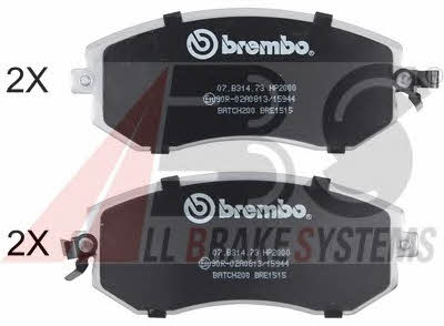 ABS 37446S Brake Pad Set, disc brake 37446S