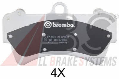 ABS 37391S Brake Pad Set, disc brake 37391S