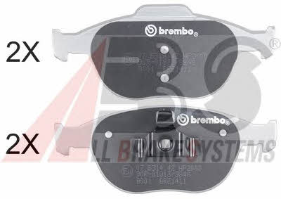 ABS 37349S Brake Pad Set, disc brake 37349S