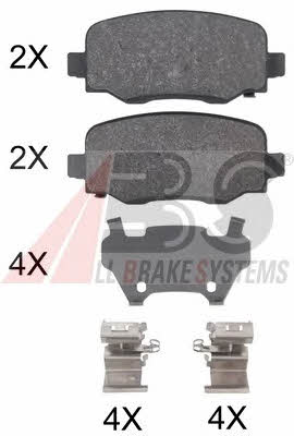 ABS 35039 Brake Pad Set, disc brake 35039