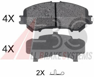 ABS 35045 Brake Pad Set, disc brake 35045