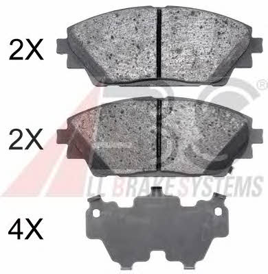 Brake pad set ABS 35022