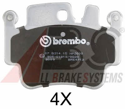 ABS 37417S Brake Pad Set, disc brake 37417S