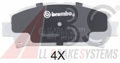 ABS 36866S Brake Pad Set, disc brake 36866S