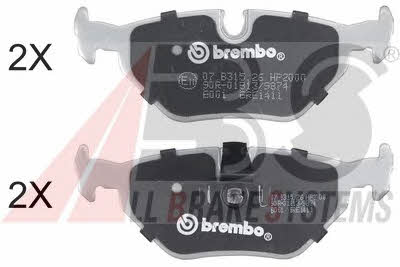 ABS 36824S Brake Pad Set, disc brake 36824S