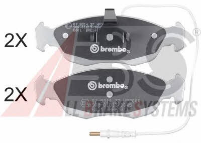 ABS 36850S Brake Pad Set, disc brake 36850S