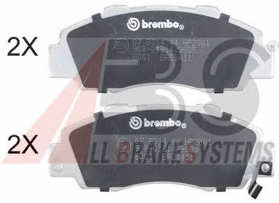 ABS 36737S Brake Pad Set, disc brake 36737S