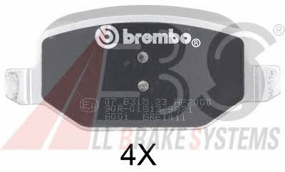 ABS 37184S Brake Pad Set, disc brake 37184S
