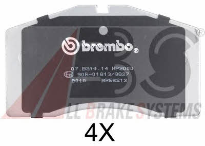 ABS 36816S Brake Pad Set, disc brake 36816S