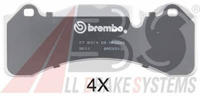 ABS 35007S Brake Pad Set, disc brake 35007S