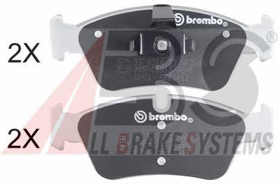 ABS 37436S Brake Pad Set, disc brake 37436S