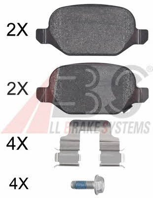 ABS 37968 OE Brake Pad Set, disc brake 37968OE