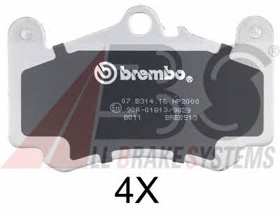 ABS 37147S Brake Pad Set, disc brake 37147S