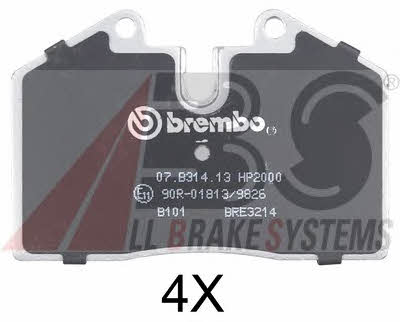 ABS 36662S Brake Pad Set, disc brake 36662S